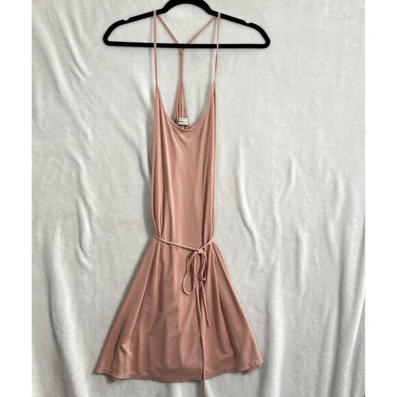 ABERCROMBIE FITCH Women Ribbed Dress Size LT Orange Thin Strap Sleeveless 39-11 - Picture 1 of 12